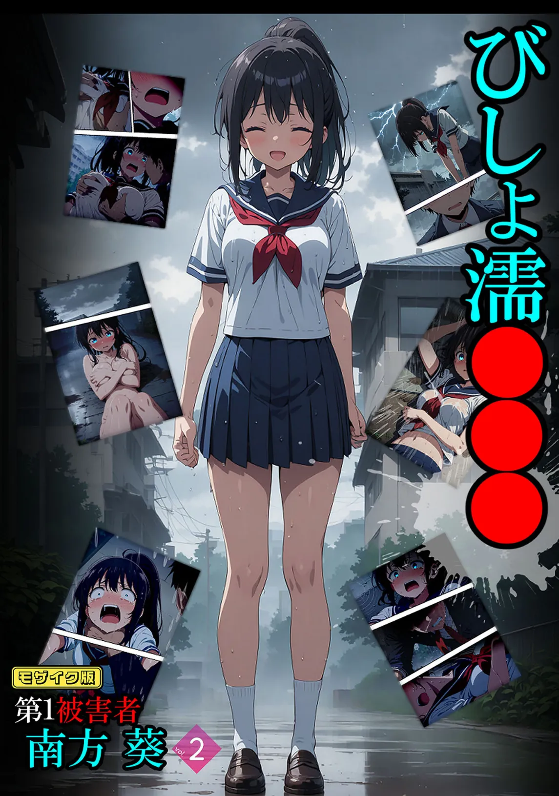 びしょ濡●●● 第1被害者 南方 葵【単話】 (2) モザイク版